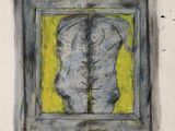 une image représentant le dessin du torse d'un homme dans un cadre