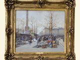 une image d'une peinture d'une scène de rue