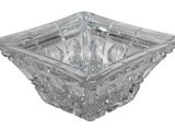 clear glass bowl on white background with no people in it