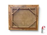 a picture of a wooden frame with a picture on it