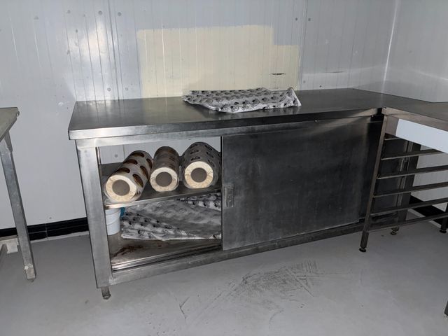 Placard inox deux portes coulissantes sec