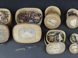a lot of different items in the box on the table