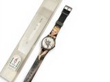 an image of a wrist watch with a picture of a woman on it