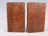 pair of antique leather bound bookends