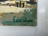 a picture of a painting on the wall of a building