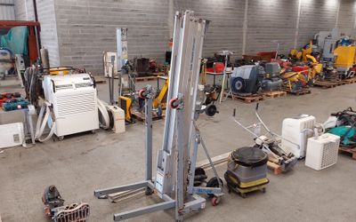 a large room with a lot of equipment in it