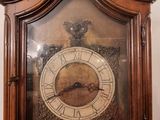 a clock that is sitting on top of a table