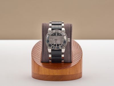 FRED Paris Montre mixte en acier et caoutchouc à mouvement q…