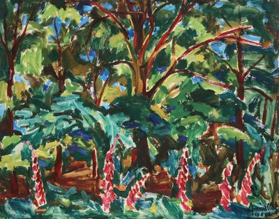 Aimé VALLAT (1912-1993) Paysage, 10.06.64