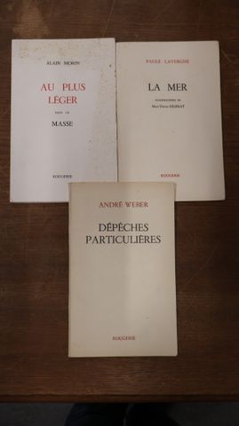André Weber « dépêches particulières » avec dédicace ; Paule Lave...