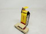 a toy car that is sitting in front of a box