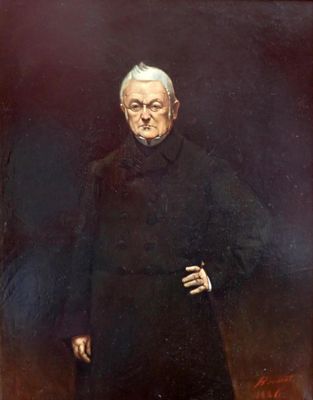BONNAT (XIX°) Portrait de Thiers, HST SBD datée 1886, 60 x 4…