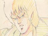 dessin représentant un jeune homme aux cheveux blonds portant une veste jaune
