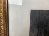 a picture of a painting on the wall next to a mirror
