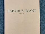 a white paper with the words papyrus dani on it