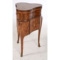 LANDRIN. RARE POUDREUSE LOUIS XV en forme de trèfle en placa… (photo 4)