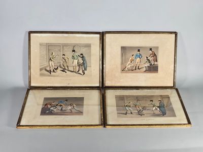 D'après Henry ALKEN (1785 -1851), gravées par CLARK, "Match …