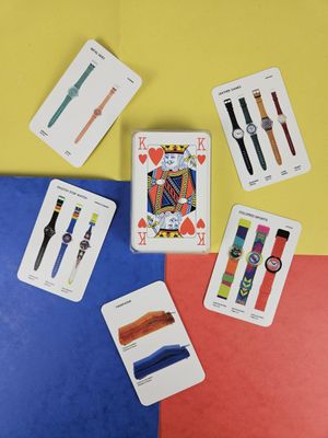 a lot of different watches and cards on the table