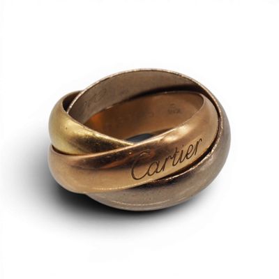Bague Trinity en or jaune 18 carats de Cartier