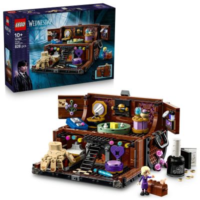 Le coffre Lego Harry Potter est ouvert et prêt à être utilisé pour jouer