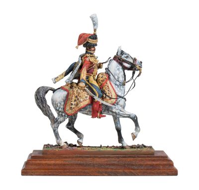 statue of a man on a horse with a hat on