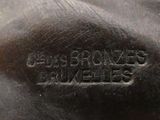 an image of a close up of a black bag with a name on it