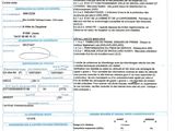 a close up of a document with a barcode on it