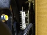 a close up of a cell phone in a box