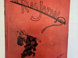 an old book with a drawing of a man flying a kite