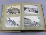 an old book with pictures of people and buildings on it
