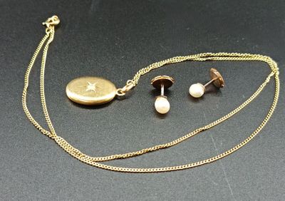 Chaîne en or jaune 18k ornée d'un pendentif avec brillant, o…