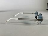 a pair of glasses that are sitting on a table