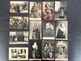 an old photo of a bunch of pictures of women and men