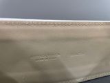 louis vuitton beige leather clutch bag with gold hardware