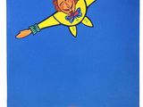 une image représentant un tableau où l'on voit une femme volant dans les airs