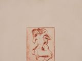 an image of a drawing of a woman sitting on a chair