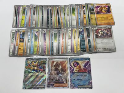 pokemon trading card game set with a lot of cards in it
