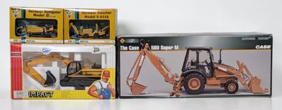 two boxes of construction toys on a white surface