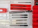 a lot of tools that are in a red box