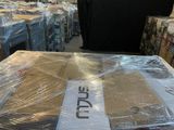 a large box that is sitting on a table in a warehouse