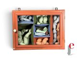 a picture of a display case filled with stuffed animals