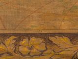 an image of a close up of a painting of flowers and leaves