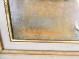 a picture of a painting on the wall of a room
