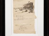 un vieux bout de papier sur lequel est dessiné un arbre