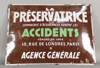 Panneau publicitaire français concernant un accident de conservatoire à Paris