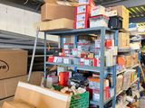 many boxes and boxes on the shelves in the warehouse