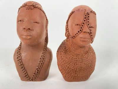 Art MASAI Couple paré d'ornements cérémoniels