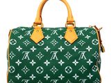 louis vuitton green monograme speedy bag