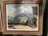 une image d'une peinture exposée dans une vitrine