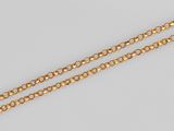 une paire de bracelets à chaîne en or